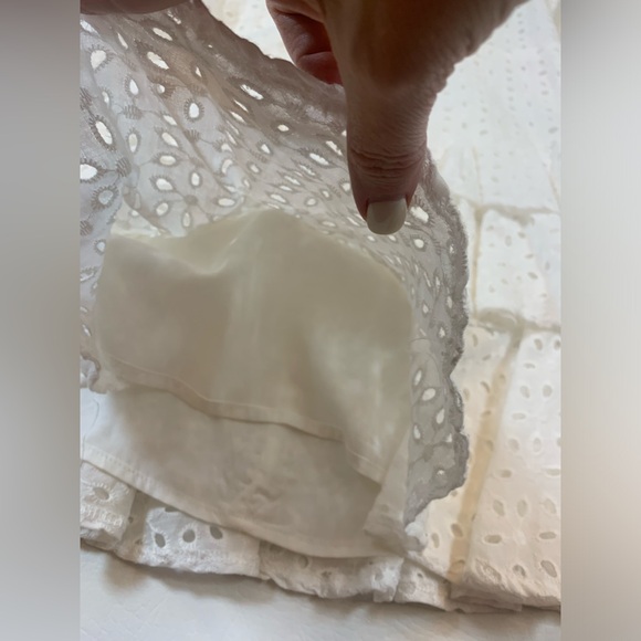 NWT Idem Ditto white Eyelit dress size large open back wedding summer (bin T) - Picture 6 of 14